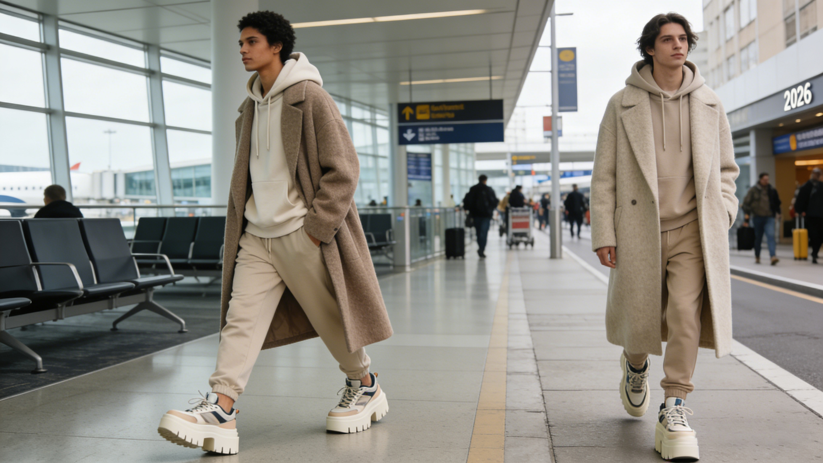 生成男装家居服展示图