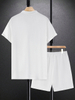 Men's Casual Polo Shirt And Shorts Set