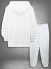 Men's Casual Zipped Hoodie And Sweatpants Set