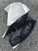 Men's Crewneck Short-Sleeved T-shirt & Pants Set