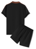 Casual Polo Shirt And Shorts Set