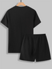 Men's Crewneck Short-sleeved T-shirt And Shorts Set