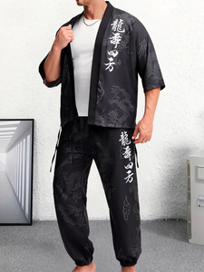 Chinese Dragon-style Long-sleeved Homewear Set