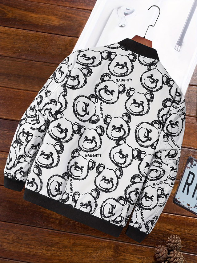 Zipper Baseball Collar Jacket