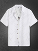 Men's Printed Business Casual Short-sleeved Shirt