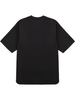 Minimalist Solid Black Oversized T-shirt