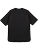 Minimalist Solid Black Oversized T-shirt