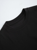 Minimalist Solid Black Oversized T-shirt